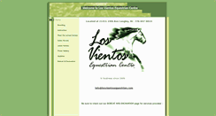 Desktop Screenshot of losvientosequestrian.com