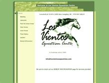 Tablet Screenshot of losvientosequestrian.com